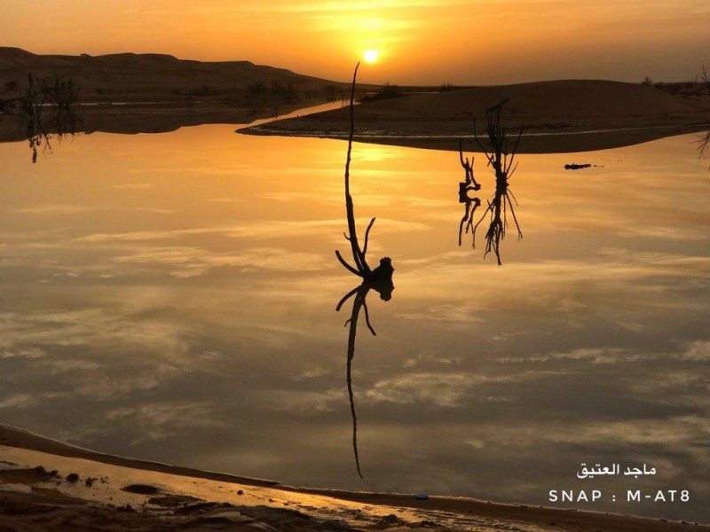Sentado no deserto da Arábia é como estar sentado na praia. via Twitter
