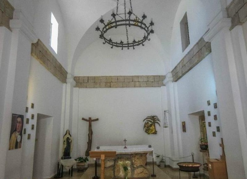 Interior da capela do Mosteiro El-Muhraqa.