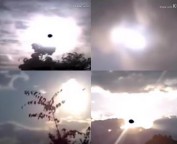 E HAVERÁ SINAIS NO SOL, NA LUA E NAS ESTRELAS (Lc 21, 25) Miraculosos sinais no Sol no céu da Índia!