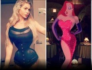 Alterações corporais radicais  Plásticas deixam sueca igual a personagem de desenhos 